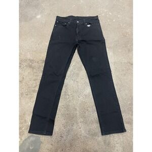 Levis 511 Jeans Mens 36x34 Black Denim Slim Fit Straight Leg Zip Fly 5-Pocket